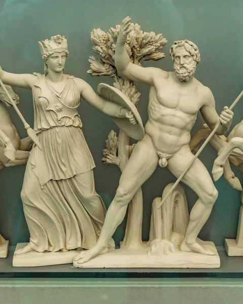 Skulptur Akropolis Museum Ligger Athens Stad Grekland — Stockfoto