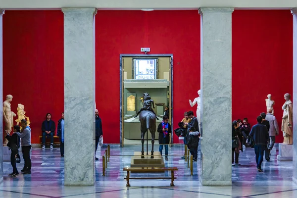 Atenas Grecia Enero 2020 Vista Interior Del Famoso Musuem Arqueológico — Foto de Stock