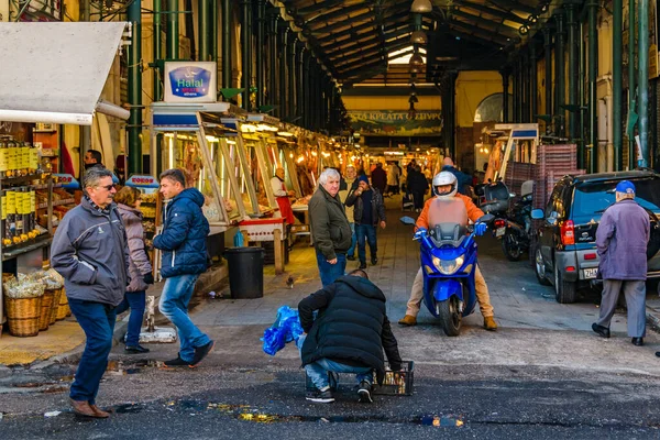 Athens Greece January 2020 Внутренний Вид Традиционного Центрального Рынка Городе — стоковое фото