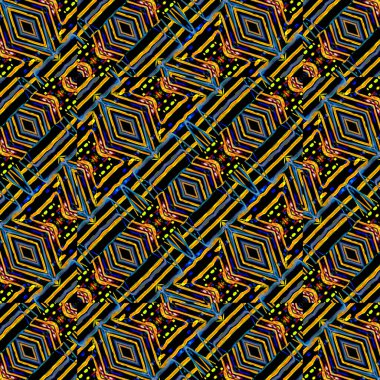 Çok renkli neon çizgileri motifsiz model arkaplanı