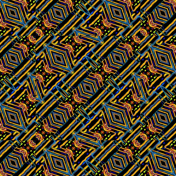 Linhas Néon Multicolorido Motivo Sem Costura Fundo Padrão — Fotografia de Stock