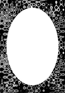 Dekore edilmiş tasarım sınırları olan beyaz daire çerçeve arkaplanı