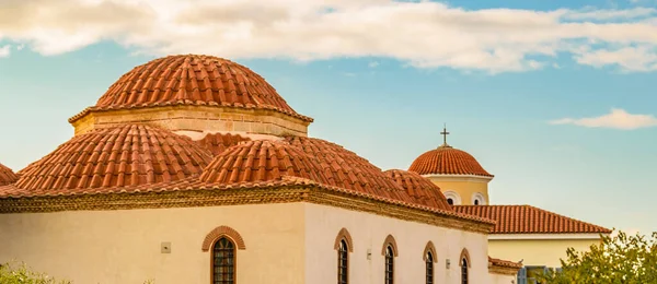 Yttre Bysantinsk Stil Kyrka Utlänningar Grekisk — Stockfoto