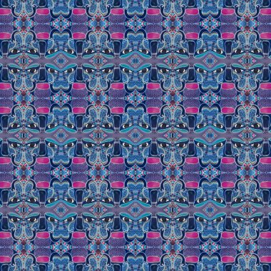 Modern renkli geometrik kabile dekoratif pürüzsüz desen arkaplanı