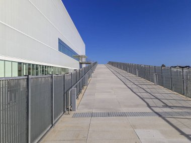 Montevideo şehri, uruguay 'daki modern binanın dış görünüşü