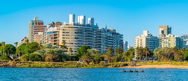 Vattennära Byggnader Urban Kust Scen Montevideo Stad Uruguay — Stockfoto