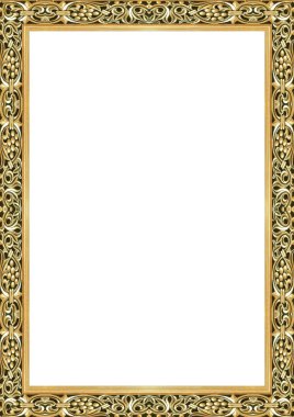 Dekore edilmiş tasarım kenarlıklarına sahip beyaz çerçeve arkaplanı.