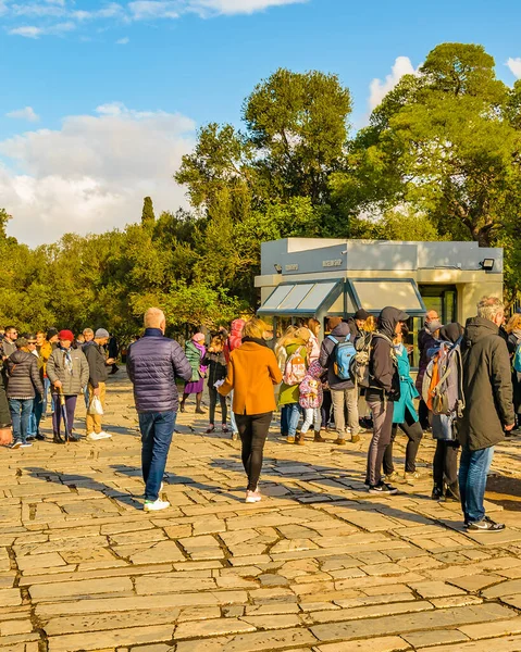 Athens Greece January 2020 在雅典卫城 希腊的登记和票务区 — 图库照片