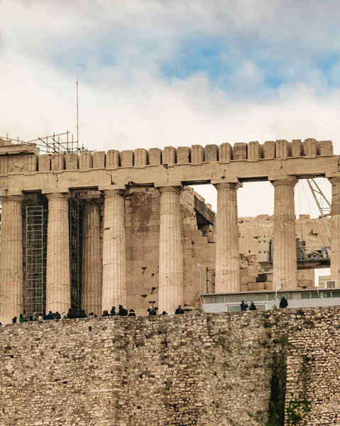 Berühmtes Parthenongebäude Der Akropolis Von Athen Griechenland — Stockfoto