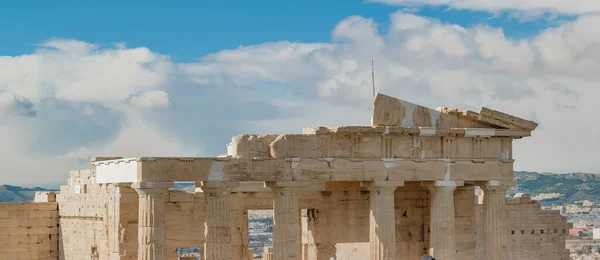 Athens Görögország Janaury 2020 Tömeg Akropoliszban Athén Görögország — Stock Fotó