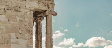 Akropolis sahasında mimari detay, Atina, Yunanistan