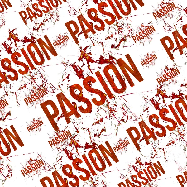 Passion Typographique Grunge Design Pattern — Photo