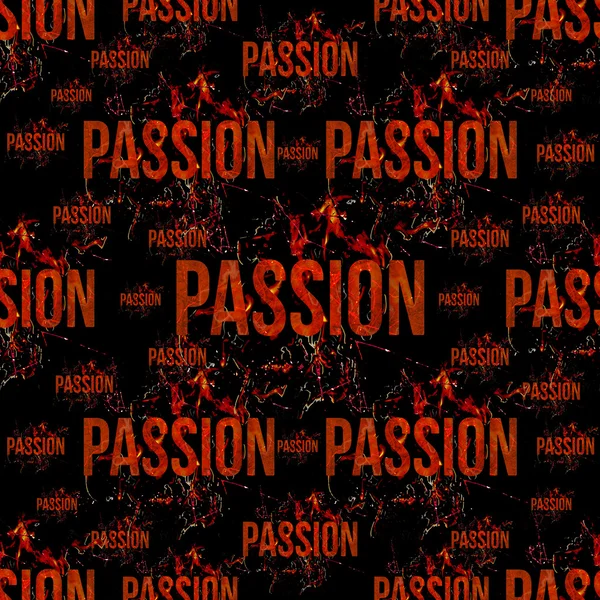 Passion Typographique Grunge Design Pattern — Photo