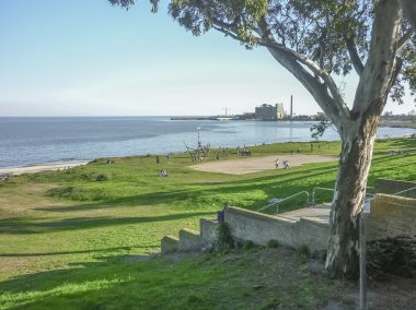 yüksek açı görüntülemek montevideo beach