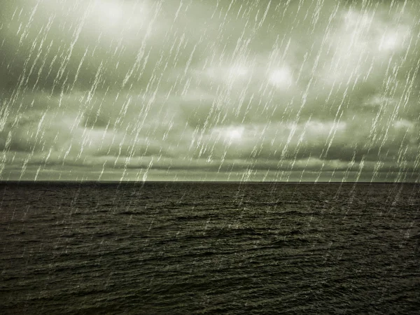 Deszcz w Oceanie — Zdjęcie stockowe