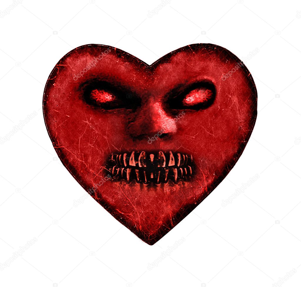 Evil Heart Dark Illustration