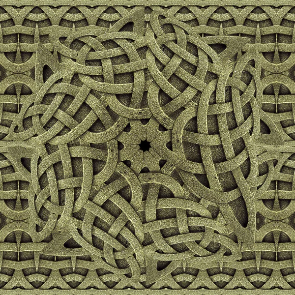 古代阿拉伯式花纹石装饰 — 图库照片