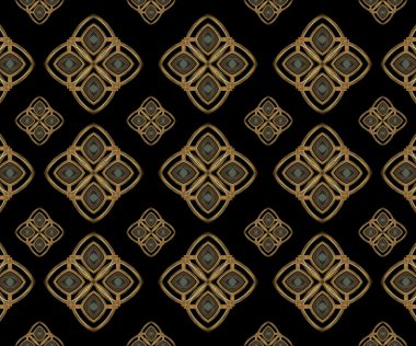 Yıldız motifi geometrik arabesk desen