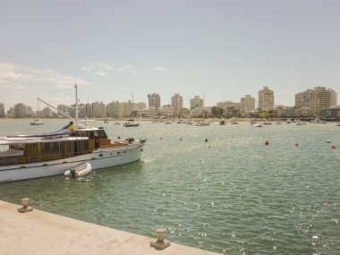 Punta del Este bağlantı noktasında tekneler