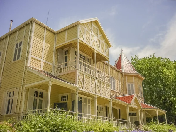 Villa Victoria Exterior in Mar del Plata — Stock Photo, Image