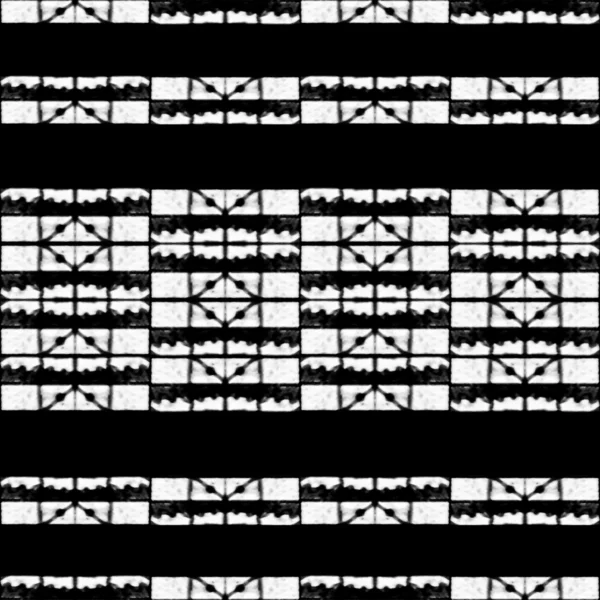 黒と白の抽象的な幾何学模様 — ストック写真