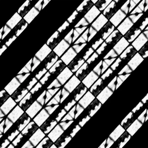 Черно-белый абстрактный геометрический узор — стоковое фото