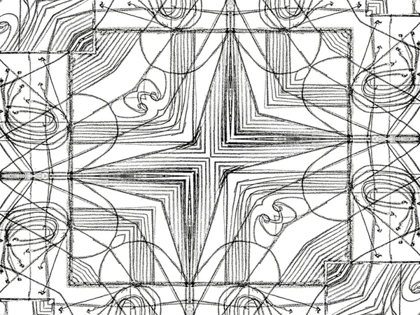 Zentangle візерунком — стокове фото