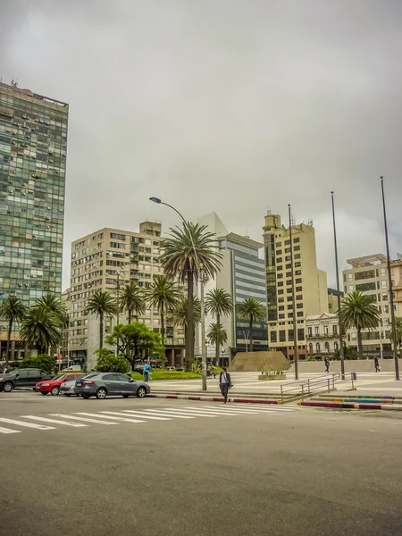 Montevideo Függetlenség tér — Stock Fotó