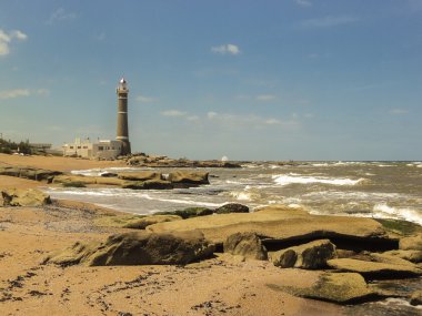 Jose Ignacio Lighthouse and the Beach clipart