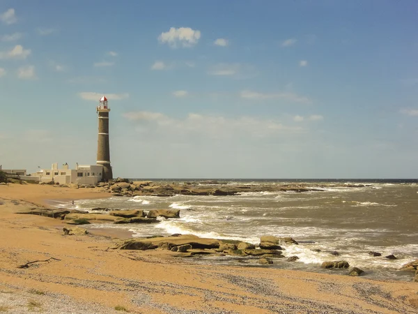 Jose Ignacio Farol e a Praia — Fotografia de Stock