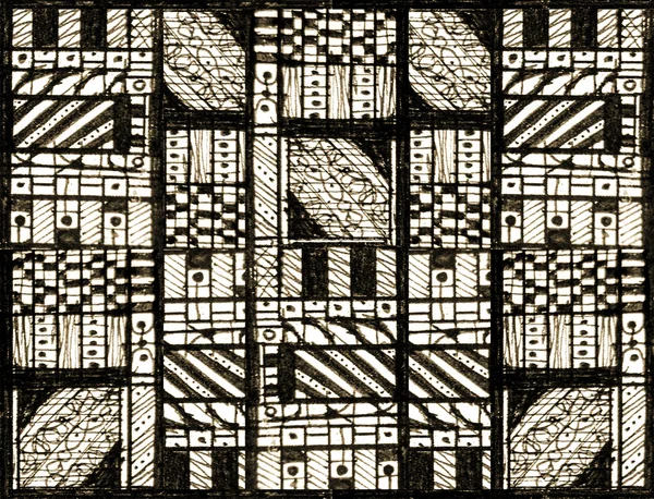 Черно-белый абстрактный геометрический узор — стоковое фото