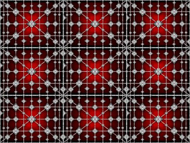 Futuristik geometrik teknik desen