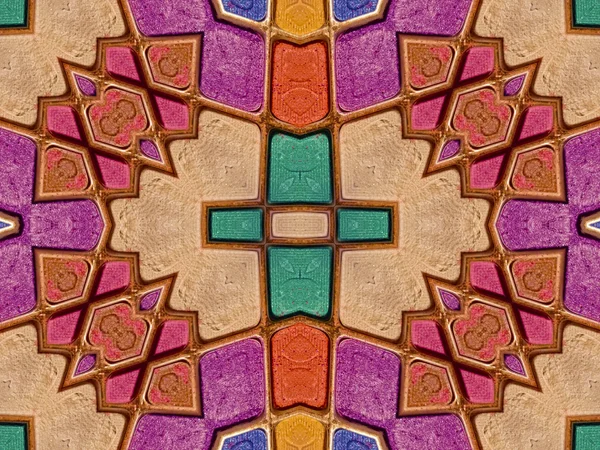 Різнокольоровий геометричний візерунок Абстрактний колаж — стокове фото