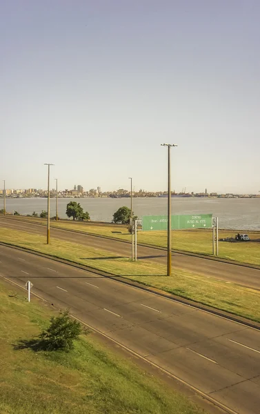 Aerial View of the Coast in Montevideo — Stock Photo, Image