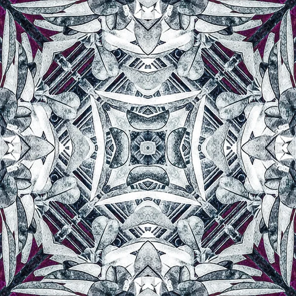 Modèle géométrique de collage floral — Photo