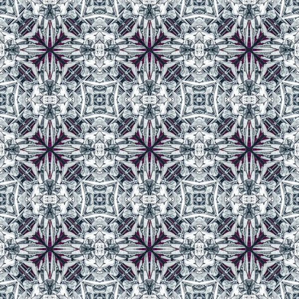 花のコラージュを幾何学的なパターン — ストック写真