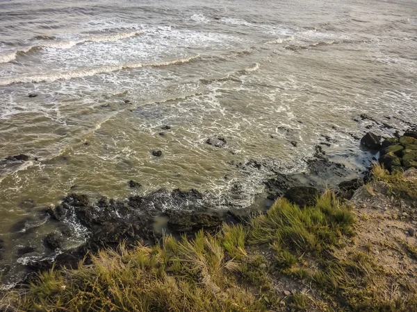 Pedras na costa Top View — Fotografia de Stock