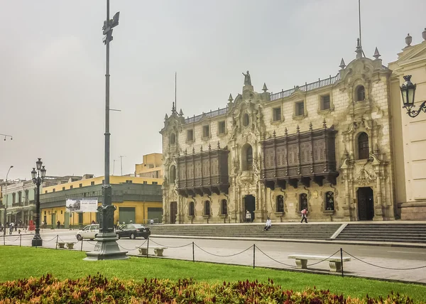 在秘鲁利马的马约尔广场 — 图库照片