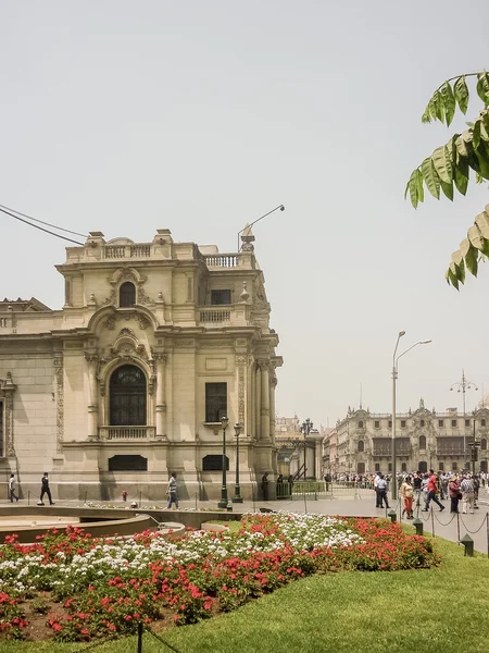 Plaza burgemeester van lima in peru — Stockfoto