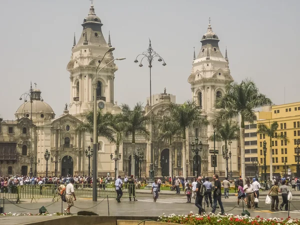 Plac Plaza mayor w Limie w peru — Zdjęcie stockowe