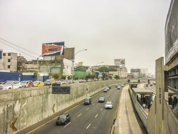 Vista aérea de la autopista de Lima —  Fotos de Stock