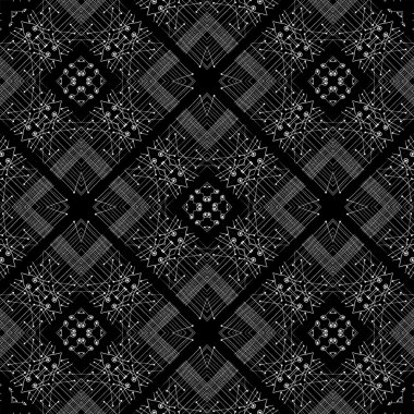 Siyah ve beyaz kabile geometrik desen