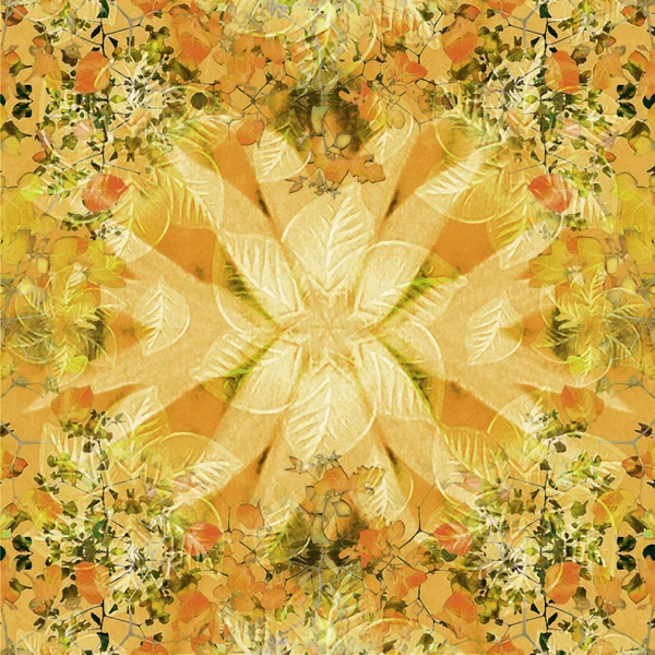 여러 가지 빛깔된의 꽃 소용돌이 장식 배경 — 스톡 사진