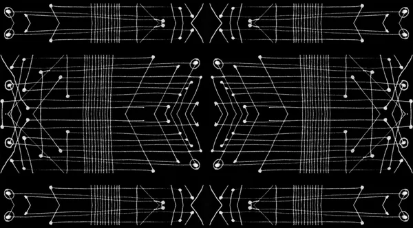 Biały czarny Tribal wzór geometryczny — Zdjęcie stockowe