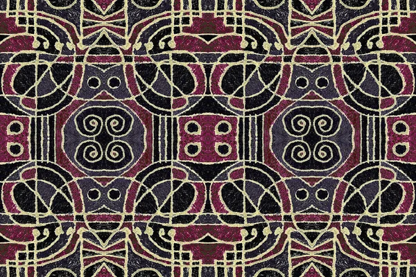 Tribal wzór geometryczny sztuki — Zdjęcie stockowe