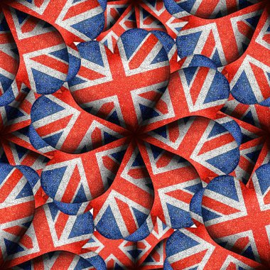İngiltere bayrak kalp deseni şeklinde