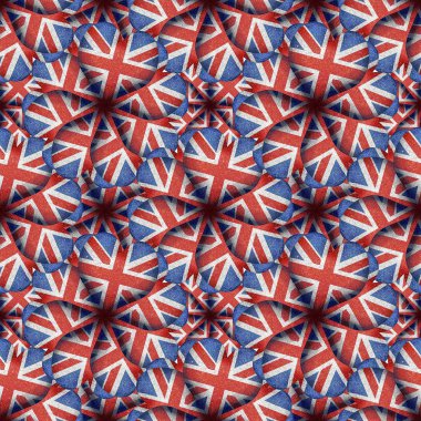 İngiltere bayrak kalp deseni şeklinde