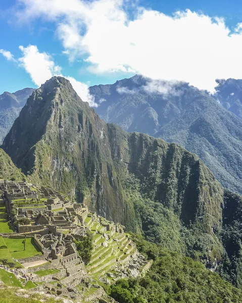 Machu Picchu vista aerea — Foto Stock