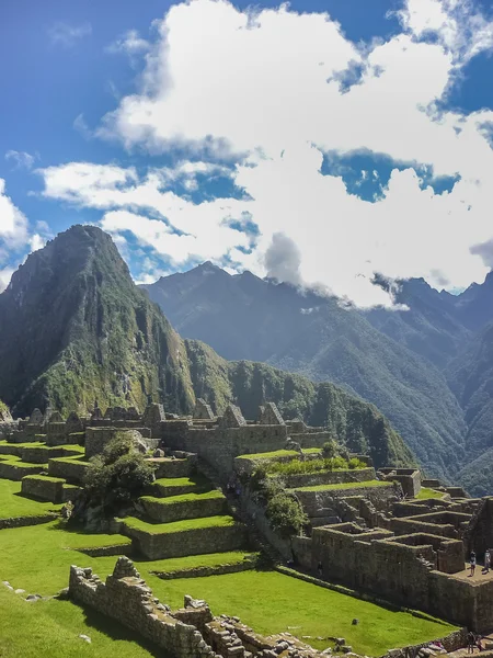 Machu picchu város légifelvételek — Stock Fotó