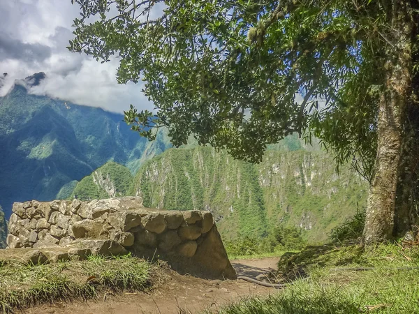 从马丘比丘城大山景 — 图库照片